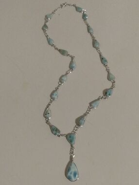 Light Blue Gemstone Necklace